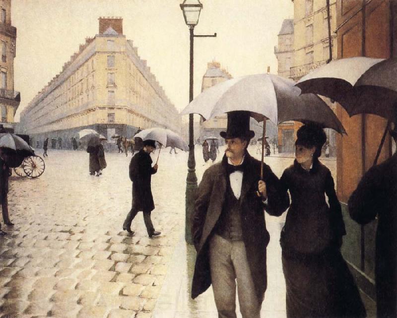 Gustave Caillebotte A Rainy Day Germany oil painting art